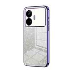For Realme GT Neo 5 SE Gradient Glitter Powder Electroplated Phone Case(Purple)