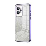 For Realme GT2 Pro Gradient Glitter Powder Electroplated Phone Case(Purple)