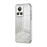 For Realme GT2 Explorer Master Gradient Glitter Powder Electroplated Phone Case(Silver)