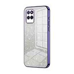 For Realme V11 / V11s 5G Gradient Glitter Powder Electroplated Phone Case(Purple)