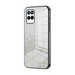 For Realme V11 / V11s 5G Gradient Glitter Powder Electroplated Phone Case(Black)