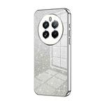 For Realme 12 Pro Gradient Glitter Powder Electroplated Phone Case(Silver)