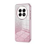 For Realme 13 Pro Gradient Glitter Powder Electroplated Phone Case(Pink)