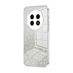 For Realme 13 Pro+ Gradient Glitter Powder Electroplated Phone Case(Transparent)