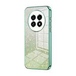 For Realme 13 Pro+ Gradient Glitter Powder Electroplated Phone Case(Green)