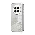 For Realme 13 Pro+ Gradient Glitter Powder Electroplated Phone Case(Silver)