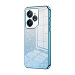 For Realme Neo7 Gradient Glitter Powder Electroplated Phone Case(Blue)