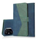 For Honor 400 Pro Global 160.8mm Dual-color Stitching Leather Phone Case(Blue Green)
