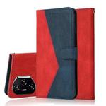 For Honor 400 Pro Global 160.8mm Dual-color Stitching Leather Phone Case(Red Blue)