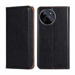 For Realme 11 4G Gloss Oil Solid Color Magnetic Leather Phone Case(Black)