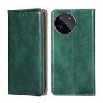 For Realme 11 4G Gloss Oil Solid Color Magnetic Leather Phone Case(Green)