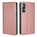 For Realme C65 4G Gloss Oil Solid Color Magnetic Leather Phone Case(Rose Gold)
