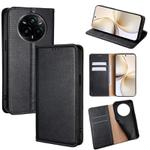 For Realme 14 Pro 5G Global Gloss Oil Solid Color Magnetic Leather Phone Case(Black)