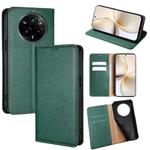 For Realme 14 Pro+ 5G Gloss Oil Solid Color Magnetic Leather Phone Case(Green)