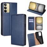 For Realme C75 4G / 14x 5G Global Gloss Oil Solid Color Magnetic Leather Phone Case(Blue)