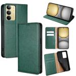 For Realme C75 4G / 14x 5G Global Gloss Oil Solid Color Magnetic Leather Phone Case(Green)