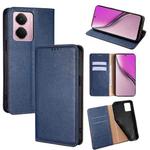 For Realme P3 Pro 5G Global Gloss Oil Solid Color Magnetic Leather Phone Case(Blue)