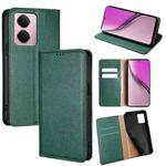 For Realme P3 Pro 5G Global Gloss Oil Solid Color Magnetic Leather Phone Case(Green)