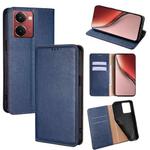 For Realme P3 Ultra 5G Gloss Oil Solid Color Magnetic Leather Phone Case(Blue)