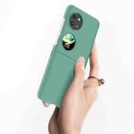 For Huawei P60 Pocket Skin Feel Nano Coating 360 Shockproof PC Phone Protective Case(Dark green)