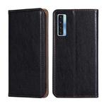 For TCL 20s / 20 5G / 20L / 20L+ Gloss Oil Solid Color Magnetic Leather Phone Case(Black)