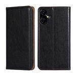 For Tecno Pova Neo 3 Gloss Oil Solid Color Magnetic Leather Phone Case(Black)