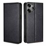 For Tecno Pova 6 Pro 5G Gloss Oil Solid Color Magnetic Leather Phone Case(Black)