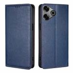 For Tecno Pova 6 Pro 5G Gloss Oil Solid Color Magnetic Leather Phone Case(Blue)