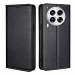 For Tecno Camon 30 Premier 5G Gloss Oil Solid Color Magnetic Leather Phone Case(Black)