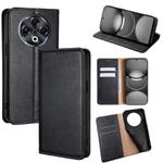 For Tecno Spark 30 4G Gloss Oil Solid Color Magnetic Leather Phone Case(Black)