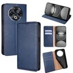 For Tecno Spark 30 4G Gloss Oil Solid Color Magnetic Leather Phone Case(Blue)