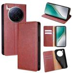 For Tecno Camon 40 Premier 5G Gloss Oil Solid Color Magnetic Leather Phone Case(Brown)