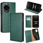 For Huawei nova 14 5G Gloss Oil Solid Color Magnetic Leather Phone Case(Green)