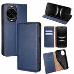 For Huawei nova 14 Pro 5G Gloss Oil Solid Color Magnetic Leather Phone Case(Blue)