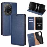 For Huawei nova 14 Ultra 5G Gloss Oil Solid Color Magnetic Leather Phone Case(Blue)