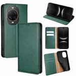 For Huawei nova 14 Ultra 5G Gloss Oil Solid Color Magnetic Leather Phone Case(Green)