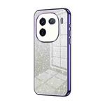 For vivo iQOO 12 Pro Gradient Glitter Powder Electroplated Phone Case(Purple)