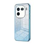 For vivo iQOO 12 Pro Gradient Glitter Powder Electroplated Phone Case(Blue)