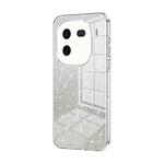 For vivo iQOO 12 Pro Gradient Glitter Powder Electroplated Phone Case(Transparent)