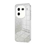 For vivo iQOO 12 Gradient Glitter Powder Electroplated Phone Case(Transparent)