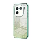 For vivo iQOO 12 Gradient Glitter Powder Electroplated Phone Case(Green)