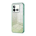 For vivo iQOO Neo8 / Neo8 Pro Gradient Glitter Powder Electroplated Phone Case(Green)