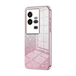 For vivo iQOO 11 Pro Gradient Glitter Powder Electroplated Phone Case(Pink)