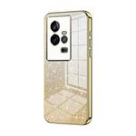 For vivo iQOO 11 Gradient Glitter Powder Electroplated Phone Case(Gold)