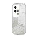 For vivo iQOO 11 Gradient Glitter Powder Electroplated Phone Case(Transparent)