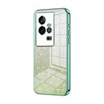 For vivo iQOO 11 Gradient Glitter Powder Electroplated Phone Case(Green)