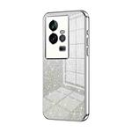 For vivo iQOO 11 Gradient Glitter Powder Electroplated Phone Case(Silver)