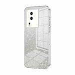 For vivo iQOO Neo7 Gradient Glitter Powder Electroplated Phone Case(Transparent)