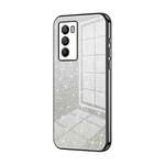 For vivo iQOO Neo5 S / iQOO 9 SE Gradient Glitter Powder Electroplated Phone Case(Black)