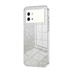 For vivo iQOO 9 Gradient Glitter Powder Electroplated Phone Case(Transparent)